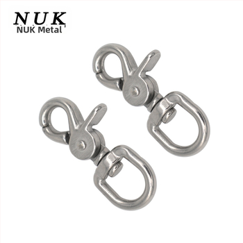 Háčik z nehrdzavejúcej ocele 316 pre potápanie, s karabínou na homára, háčik s orlím ústom, kľúčenka a otáčavý pružinový hák