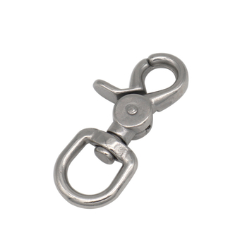 Cârlig de scufundare din oțel inoxidabil 316, cu clemă homar, cârlig cu gură de vultur, breloc și cârlig rotativ cu arc