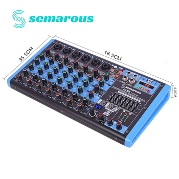 4-καναλικός Bluetooth USB μίκτης ήχου για ζωντανή σκηνή και μετάδοση