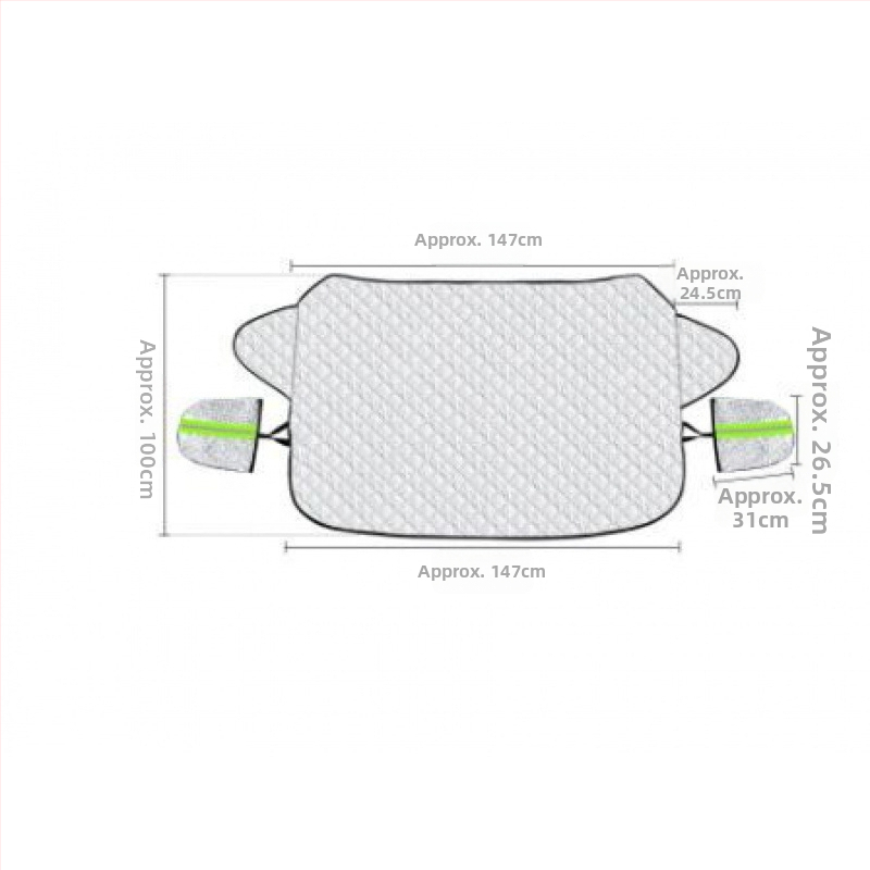 Protecție parbriz față pentru toate anotimpurile — protecție solară și izolație termică, protecție împotriva zăpezii și a înghețului, din vată de bumbac, potrivire personalizabilă