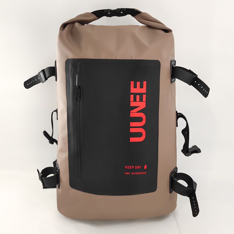 uunee Vanjski vodootporni ruksak, 30L, 500D/PVC mreža, vodootporna tkanina, za planinarenje, biciklizam, kampiranje, ronjenje
