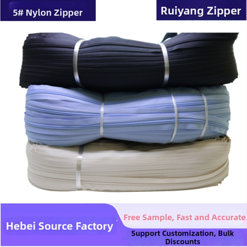 Цип от нейлон Ruiyang – за текстил и облекло; материал: нейлон; приложение: дънки, обувки, домашен текстил, чанти, играчки