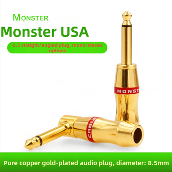 Monster 6,35 mm audio kábel pre mikrofón a gitaru – 1/4-inch konektor, jednokanálový/dvojkanálový, prevádzková teplota 0–100°C, továrenská inšpekcia