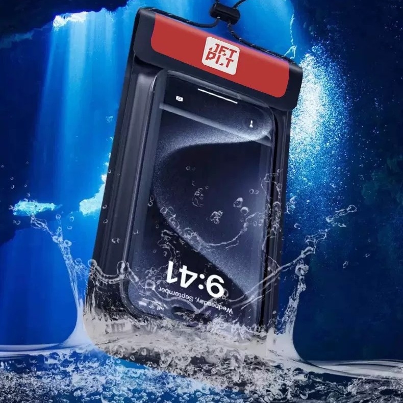 PVC vodootporna torbica za telefon s osjetljivim zaslonom, prozirna crossbody torbica za telefon za dostavljače
