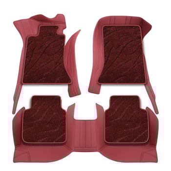 Δερμάτινα χαλάκια αυτοκινήτου από ναυτικό δέρμα για ειδικά αυτοκίνητα — παχύτερα, με διπλό κούμπωμα, ανθεκτικά στη βρωμιά