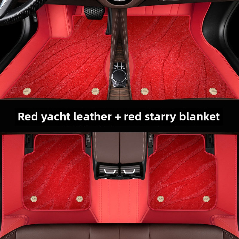 Kožené autokoberce z jachtovej kože pre určené automobily — zosilnené, s dvojitým zapínaním, odolné voči špine