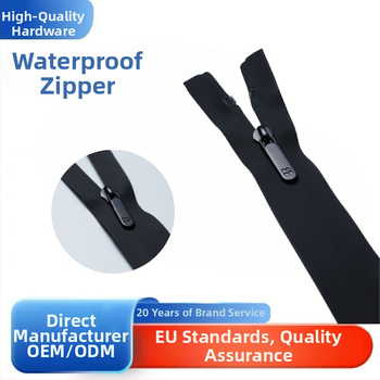 Vodeodolný skrytý zips na oblečenie | Kovový materiál, S kódom, Značka Galvanized