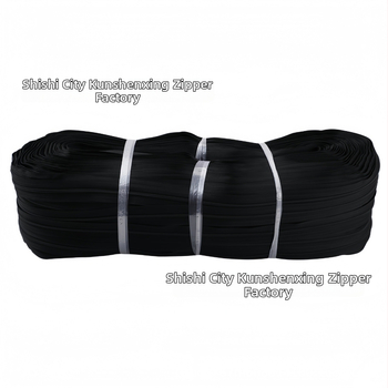 Nylonový zips s živicovými zubami, kódový zips, značka Kun Shen Xing, pôvod Fujian, model 0108