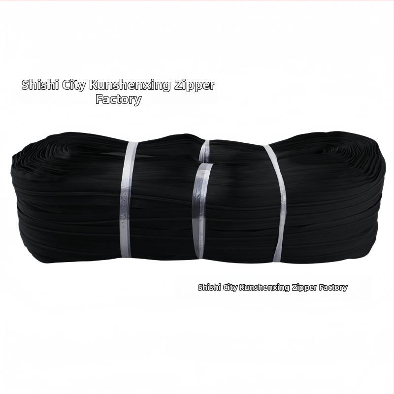 Nylonový zips s živicovými zubami, kódový zips, značka Kun Shen Xing, pôvod Fujian, model 0108