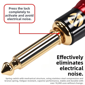 Yongwei gitarový zvukový kábel, RoHS certifikovaný, audio/video konektory, -30 až +80 °C