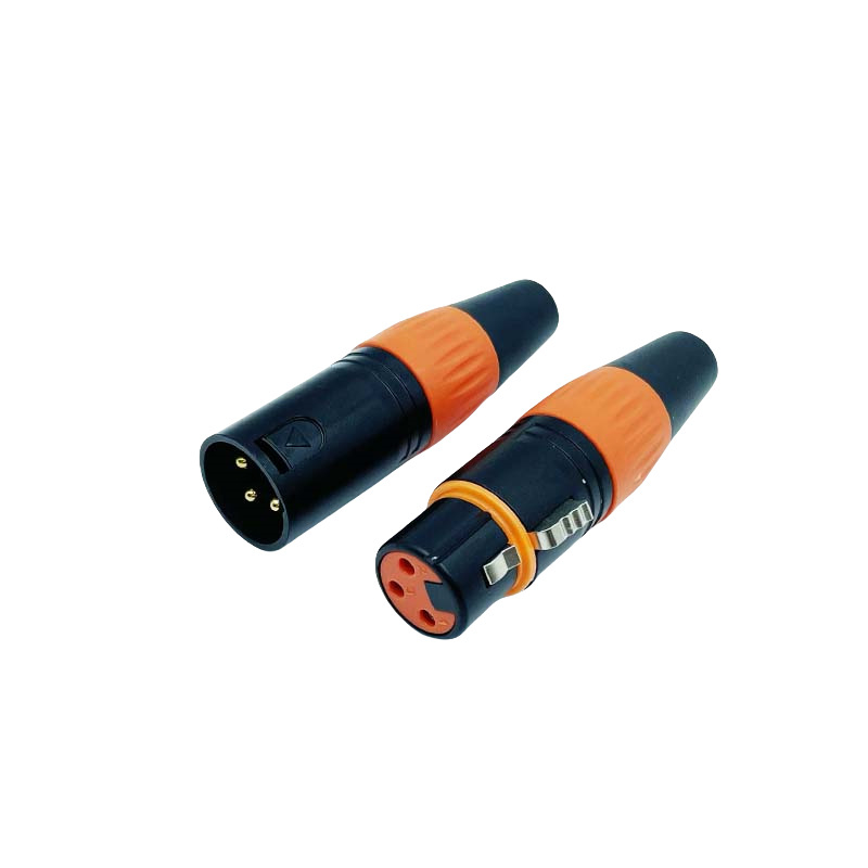 Prosperity XLR микрофон конектор, 3-пинов, мъжки и женски щепсел, медна изолация