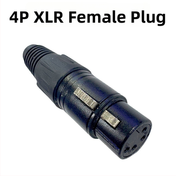 Yonglun RoHS XLR konektor 4P, meďové piny, samec aj samica, pre mixážny pult a mikrofón