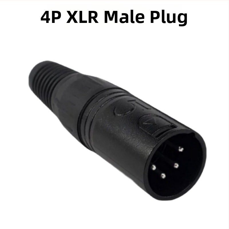 Yonglun RoHS XLR konektor 4P, meďové piny, samec aj samica, pre mixážny pult a mikrofón