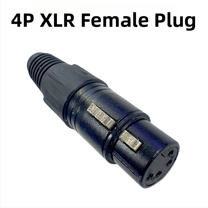 Yonglun RoHS XLR konektor 4P, meďové piny, samec aj samica, pre mixážny pult a mikrofón