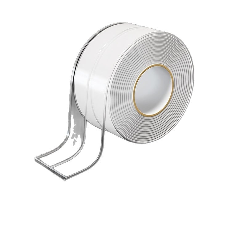 Водоустойчива лепенка за фуги на прозоречния перваз – прозрачен кант за балконски плочки, полиестер, 5+ броя, водоустойчив стенен стикер