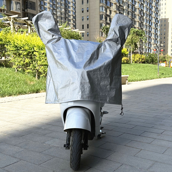 Acoperire frontală de ploaie pentru vehicule electrice — impermeabilă și rezistentă la vânt; material: folie de aluminiu; personalizare disponibilă; compatibilă cu motociclete, tricicluri electrice și alte vehicule electrice cu două roți