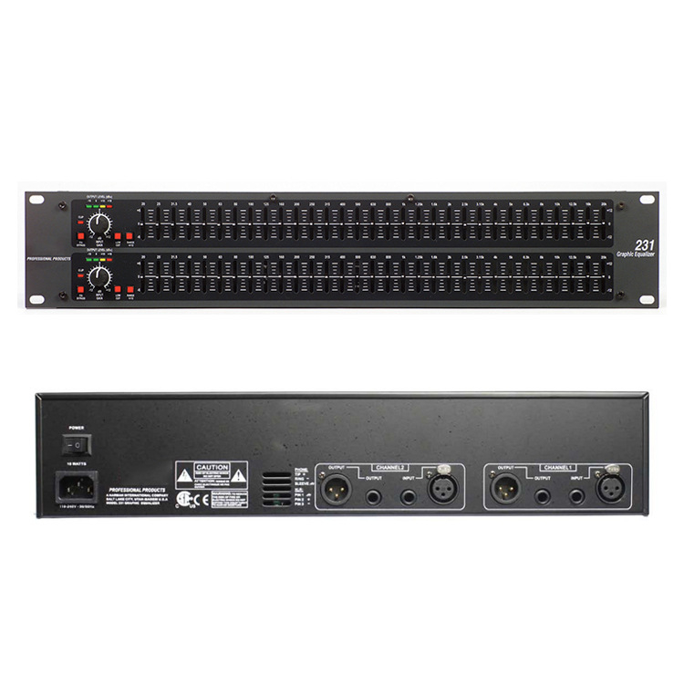 Soundbucks Dbx231 εξισωτής διπλού φάσματος, επαγγελματικός, με δύο 31-ζώνες