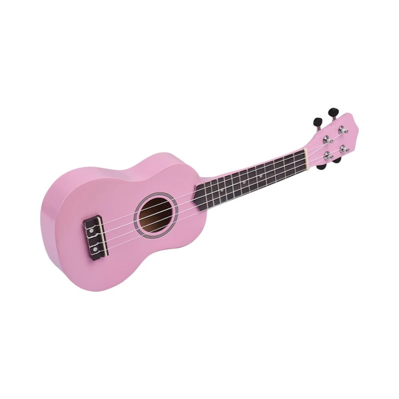 Ακουστική ουκουλέλε για αρχάριους, πλήρες ξύλο, με ρυθμιστή, μικρό μουσικό όργανο