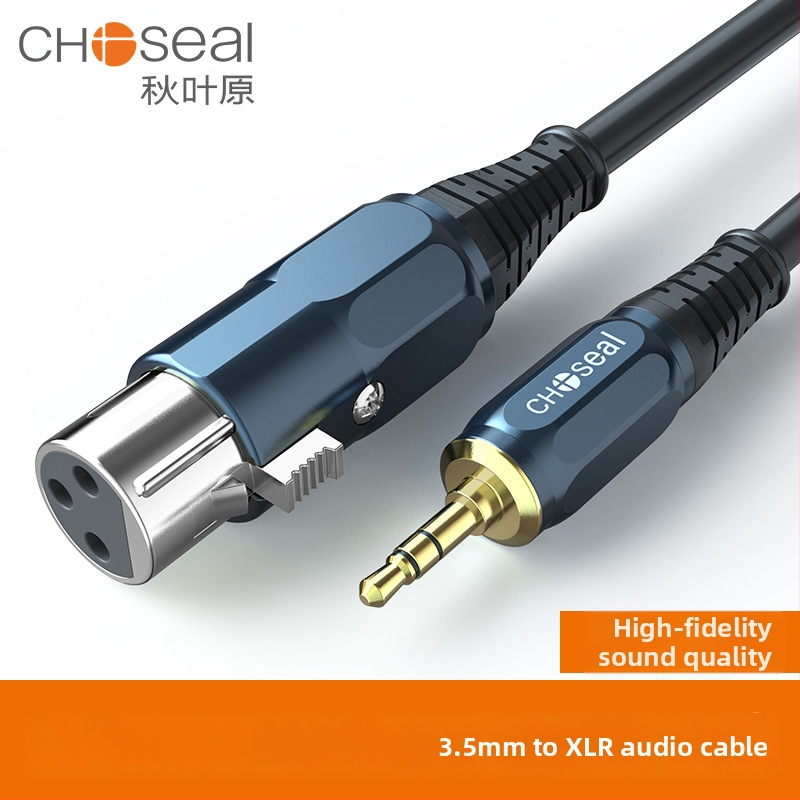 Kabel za mikrofon 3,5 mm na XLR – kondenzatorski mikrofon, brend Choseal/Akihabara, XLR muški/ženski konektori, za audio-video uređaje