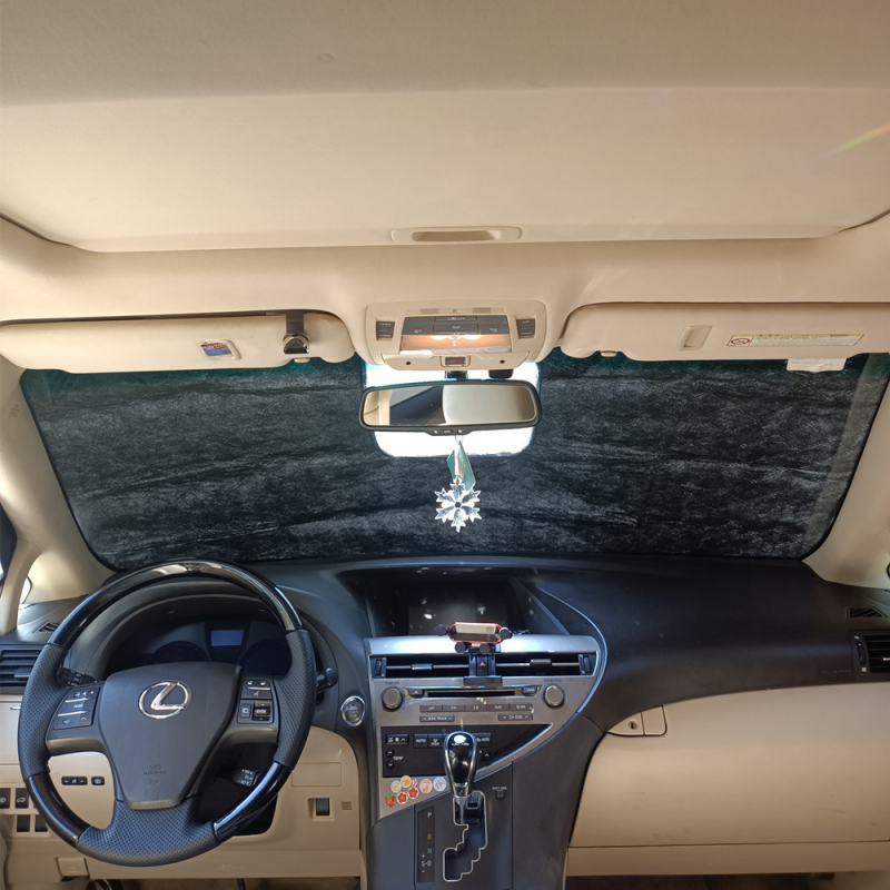 Pokrov snijega za vjetrobran automobila – debeli, prešiveni, aluminijska folija, antifriz, korejski stil, montaža karticom