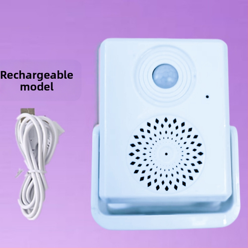 Indukčné zvonček na dvere – napájanie batériou, viaceré tóny s nahrávaním, 4.5V, 85 dB, vhodné pre rôzne prevádzky (model 08)