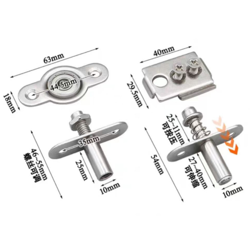 Universal Hanging Wheel για συρόμετες πόρτες — υλικό: νάιλον + ατσάλι + κράμα; μοντέλο: Universal Hanging Wheel; εφαρμογή: συρόμετες πόρτες, ξύλινες πόρτες; στυλ: μοντέρνο μινιμαλιστικό