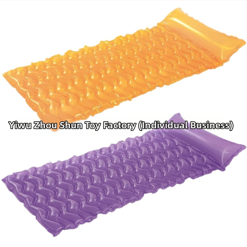 PVC nafukovacia dvojitá plávacia rafta, prenosný zložený float, plážová matrac