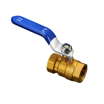 Bakreni kuglasti ventil s unutarnjim i vanjskim navojem, duga ručka, brzo otvaranje, prav tok (model OQFNW-H)