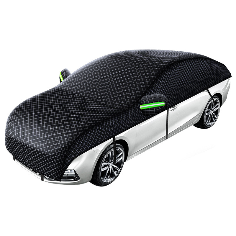 Pokrov za automobil od Oxford tkanine, univerzalni i debeli, zaštita od sunca, kiše, topline i tuče, potpuno pokrivanje, težina 700 g, montaža statičkim pričvršivanjem