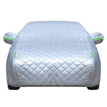 Удебелено зимно покривало за кола – защита от дъжд, сняг, градушка и замръзване; материал: полиестер със сатенен ефект; съвместимо с автомобили, SUV и пикап