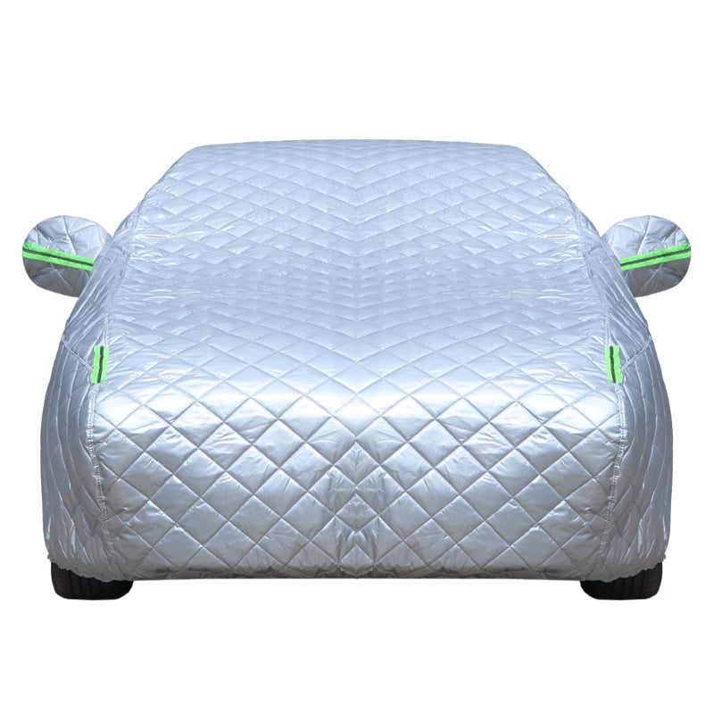 Удебелено зимно покривало за кола – защита от дъжд, сняг, градушка и замръзване; материал: полиестер със сатенен ефект; съвместимо с автомобили, SUV и пикап