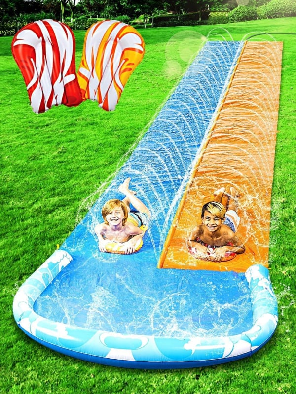 Dječja napuhiva vodena ljuljačka s obiteljskim interaktivnim prskanjem po travnjaku, Surfboard, dvostruka vodena ljuljačka, ekološki PVC, model CF-118