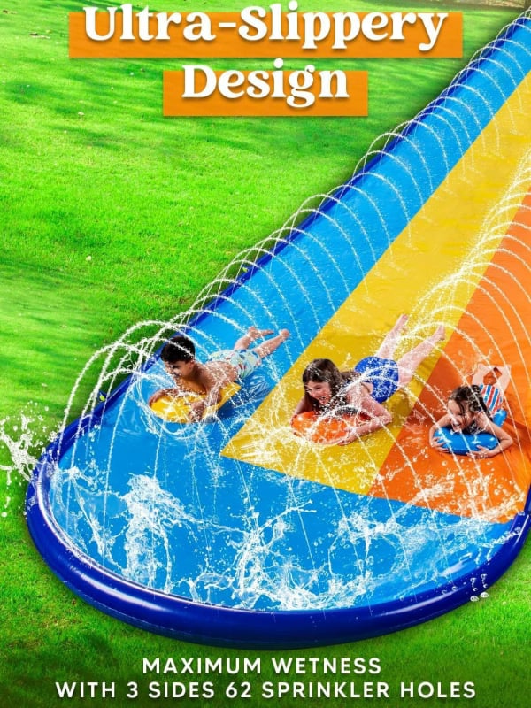 Dječja napuhiva vodena ljuljačka s obiteljskim interaktivnim prskanjem po travnjaku, Surfboard, dvostruka vodena ljuljačka, ekološki PVC, model CF-118
