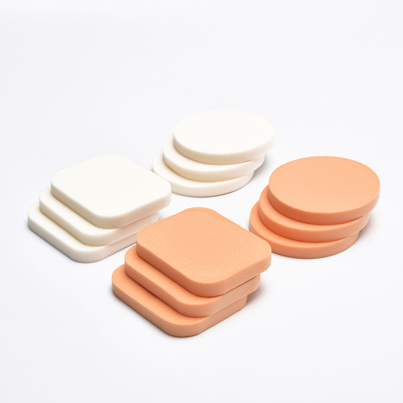 Egyszerhasználatos nedves-száraz kettős használatú púderpú, latex kozmetikai eszköz, 200 darab/csomag, Zhejiang eredet