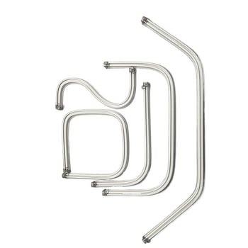 Безшумен релсов водач за завеси за балкон със змиевидна форма, U- и L-образен гъвкав криволинеен релс за извит прозорец, алуминиева сплав, персонализируем