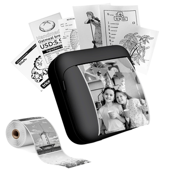 Mini hordozható fotónyomtató – USB interfész, termálpapír, 57 mm formátum, 1200 mA teljesítmény, iOS/Android kompatibilis