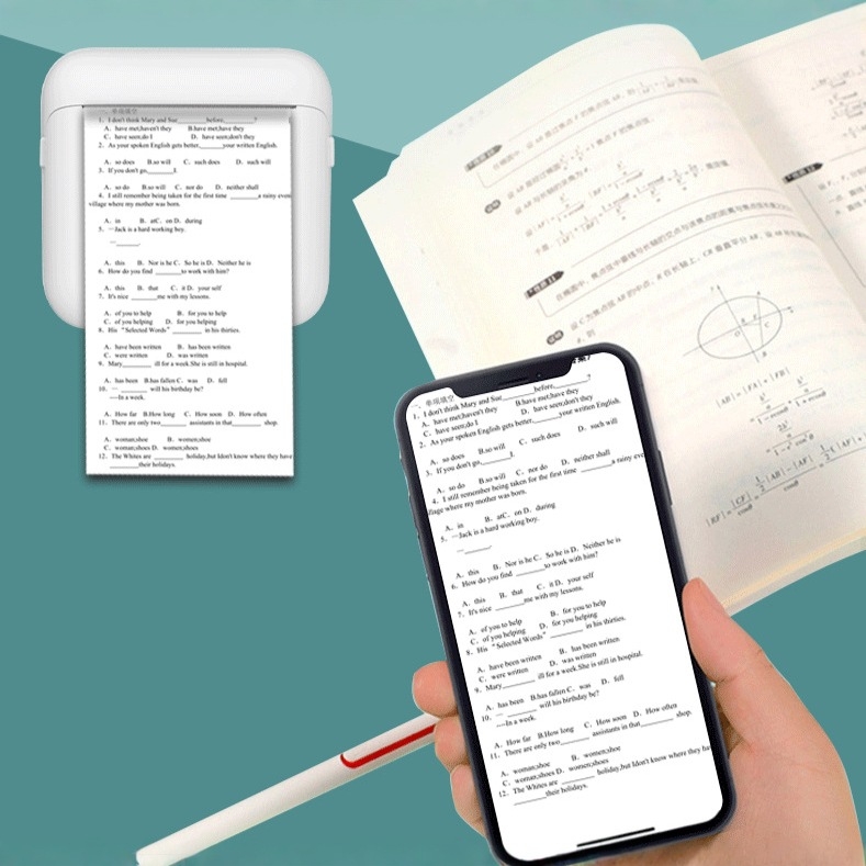 Mini hordozható fotónyomtató – USB interfész, termálpapír, 57 mm formátum, 1200 mA teljesítmény, iOS/Android kompatibilis