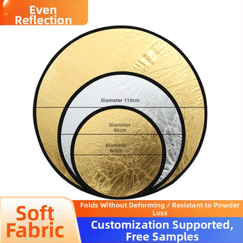 Fundal și reflector oval, 2 în 1 pentru fotografie de produs în exterior, portabil, pliabil, 1 kg, țesătură reflectorizantă de înaltă calitate