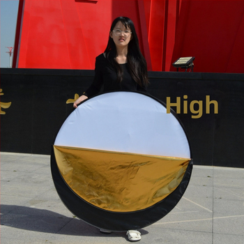 Fundal și reflector oval, 2 în 1 pentru fotografie de produs în exterior, portabil, pliabil, 1 kg, țesătură reflectorizantă de înaltă calitate