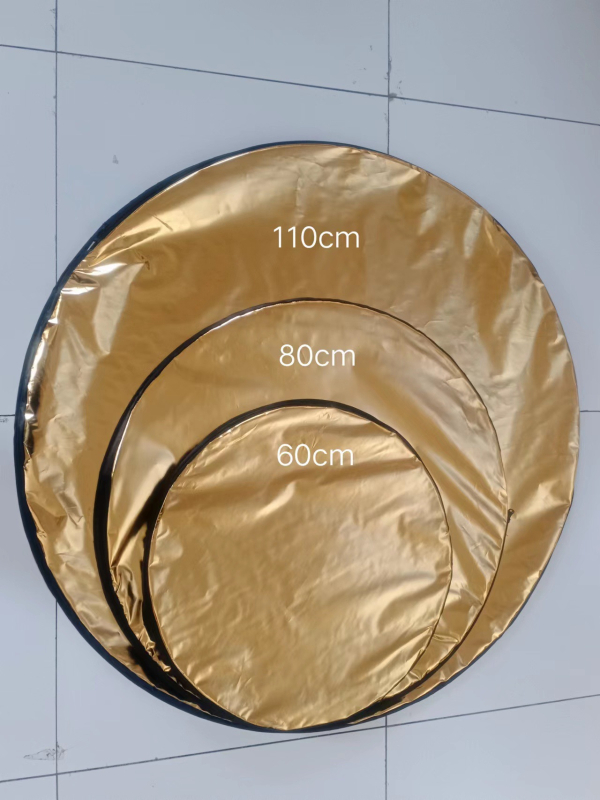 Fundal și reflector oval, 2 în 1 pentru fotografie de produs în exterior, portabil, pliabil, 1 kg, țesătură reflectorizantă de înaltă calitate