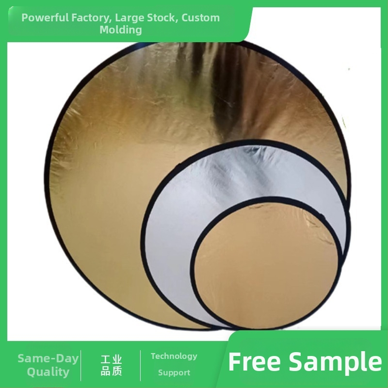 Fundal și reflector oval, 2 în 1 pentru fotografie de produs în exterior, portabil, pliabil, 1 kg, țesătură reflectorizantă de înaltă calitate