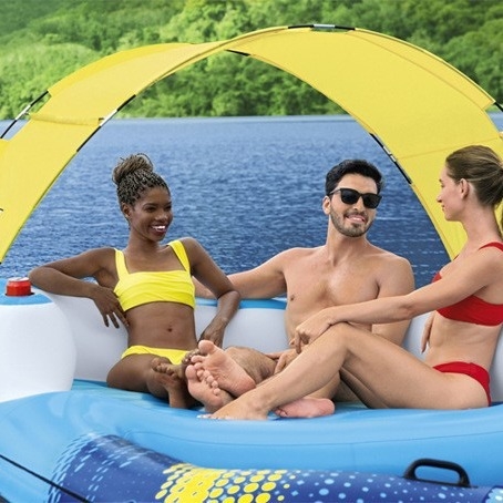 Bestway napuhivani plutajuća ležaljka s mrežastom površinom, prozračna površina, model 43645
