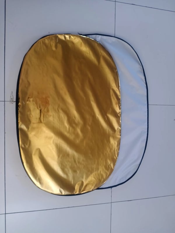 Ochre Reflektor 5 u 1 za fotografiju proizvoda, prijenosni ovalni reflektor s visoko kvalitetnim reflektirajućim platnom, pogodan za fotografiranje proizvoda, težina 1 kg