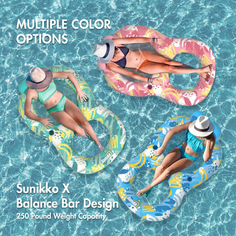 Șezlong gonflabil pentru piscină din PVC cu suport pentru pahar și spate - Model XIANLI-88, CE certificat, Brand XIANLI, Material PVC