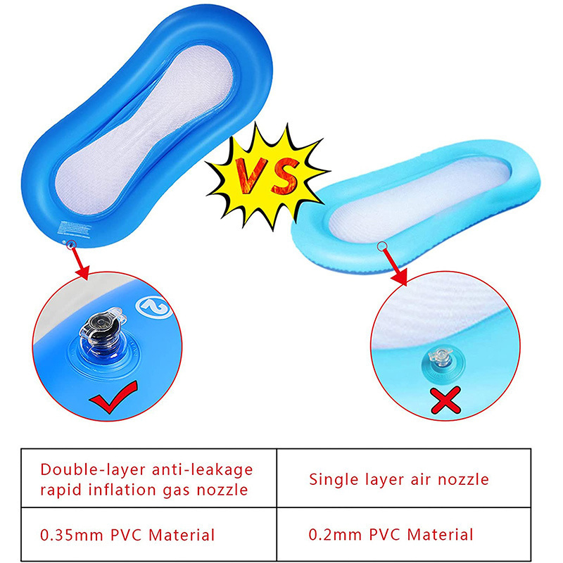 Kingshine Nafukljivo Plivajuće Hamak-Ležaj – PVC Materijal, Debela Konstrukcija