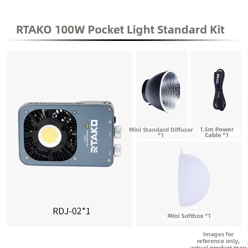 Svetlo za live streaming - ručno, prijenosno COB stalno svjetlo s dvostrukom temperaturom boje (2500K-9900K), 51-100W, 220V