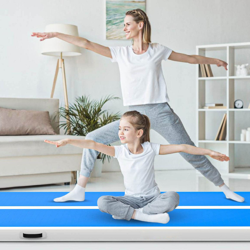 Dupla felfújható gimnasztikai matrac PVC felülettel, OEM 0012, általános használat, sportpadok