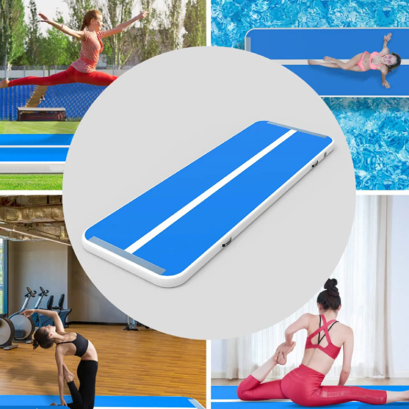 Dupla felfújható gimnasztikai matrac PVC felülettel, OEM 0012, általános használat, sportpadok