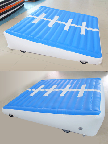 Felfújható vizes jóga matrac, tornapad, megerősített felületanyaggal általános edzéshez