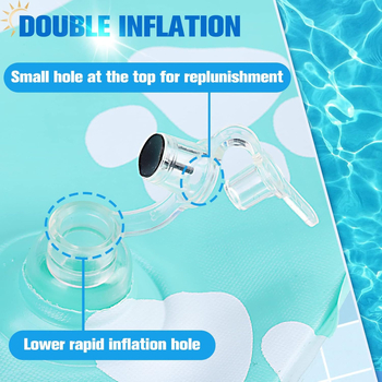 PVC felfújható kutya medencés úszó matrac, összecsukható